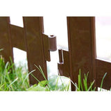 PROSPERPLAST Garden Classic IP£SU R222 Garden Short Small Fence Brown 3.2m Edging Fencing Flowerbed Lawn Border Sturdy