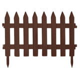 PROSPERPLAST Garden Classic IP£SU R222 Garden Short Small Fence Brown 3.2m Edging Fencing Flowerbed Lawn Border Sturdy