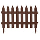 PROSPERPLAST Garden Classic IP£SU R222 Garden Short Small Fence Brown 3.2m Edging Fencing Flowerbed Lawn Border Sturdy
