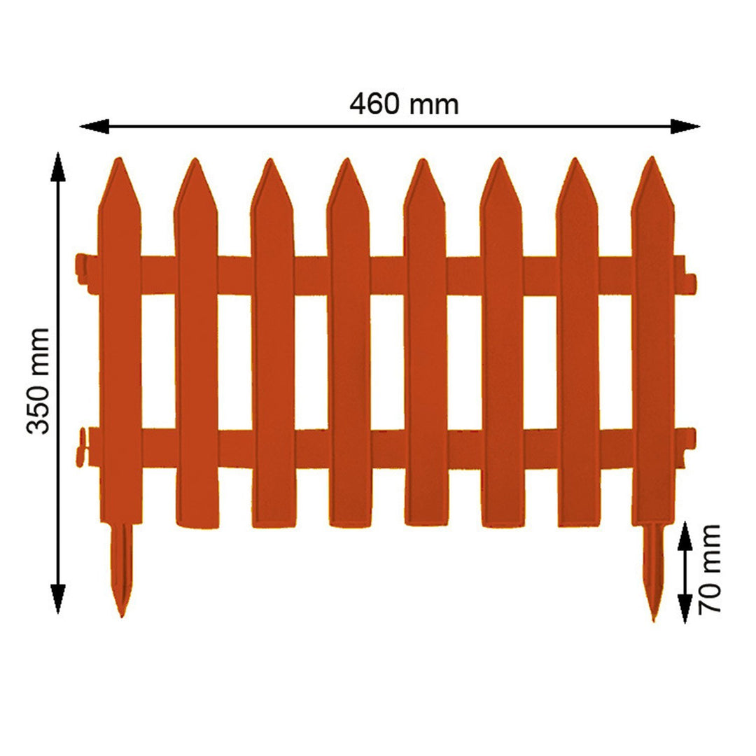 Garden fence PROSPERPLAST Garden Classic IPŁSU R624 terracotta