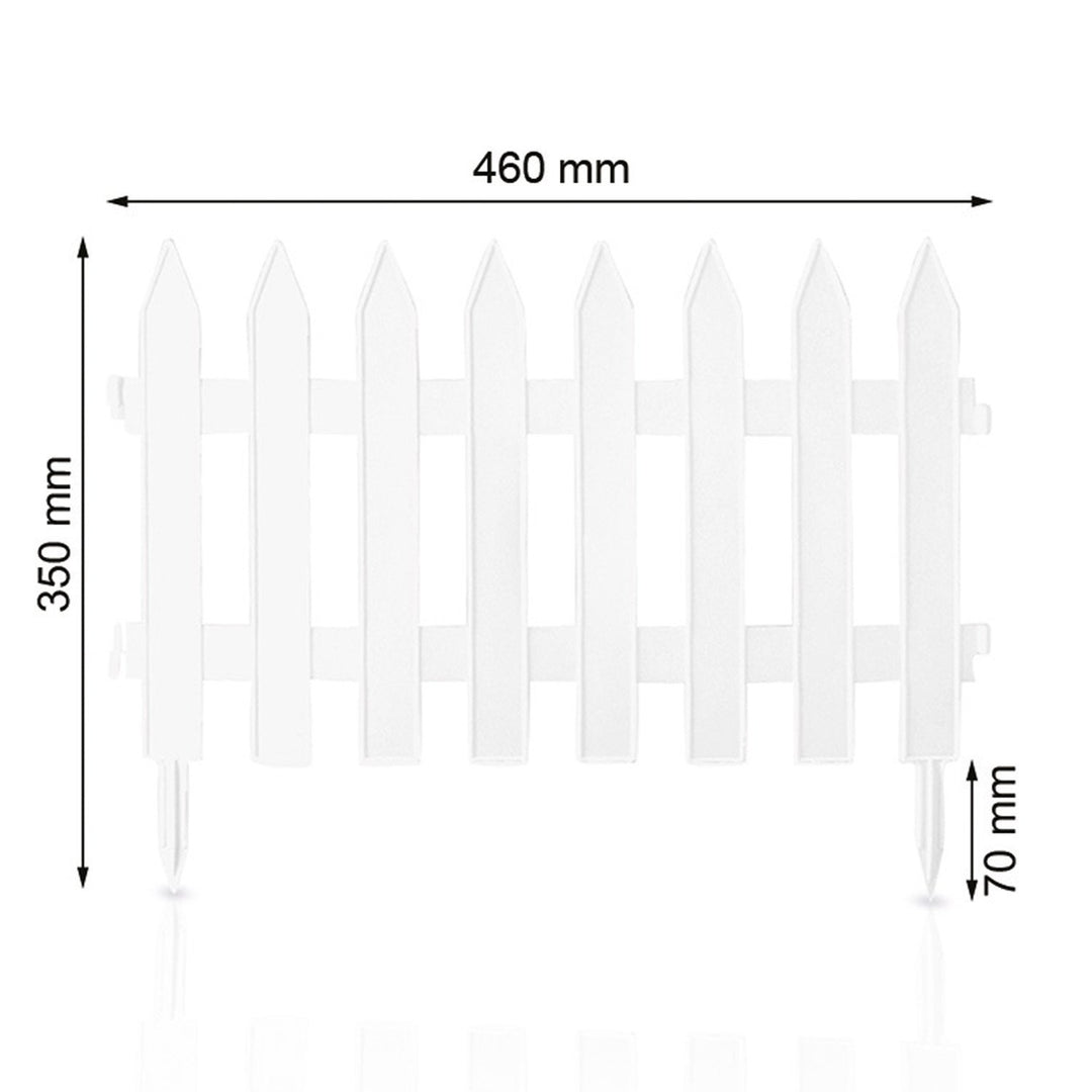 Prosperplast IPŁSU-S449 Garden Fence Garden Classic White