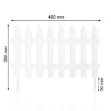 Prosperplast IP£SU-S449 Garden Fence Garden Classic White
