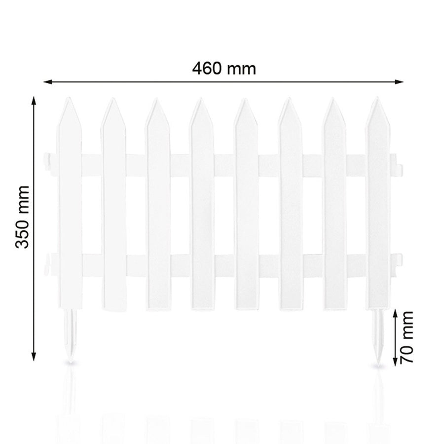 Prosperplast IP£SU-S449 Garden Fence Garden Classic White