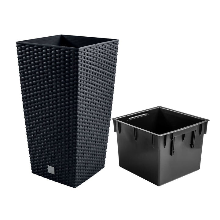 Flowerpot with Prosperplast Rato Square DRTS225 S433 anthracite