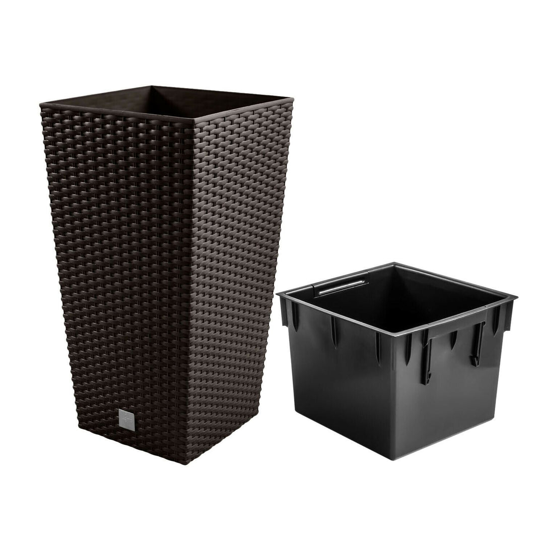 Pot with Prosperplast Rato Square DRTS265 440U umbra