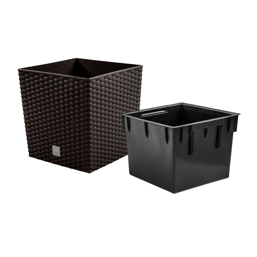 Prosperplast DRTS325L-440U Flower pot with Prosperplast Rato Low DRTS325L 440U umbra