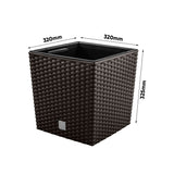 Prosperplast DRTS325L-440U Flower pot with Prosperplast Rato Low DRTS325L 440U umbra