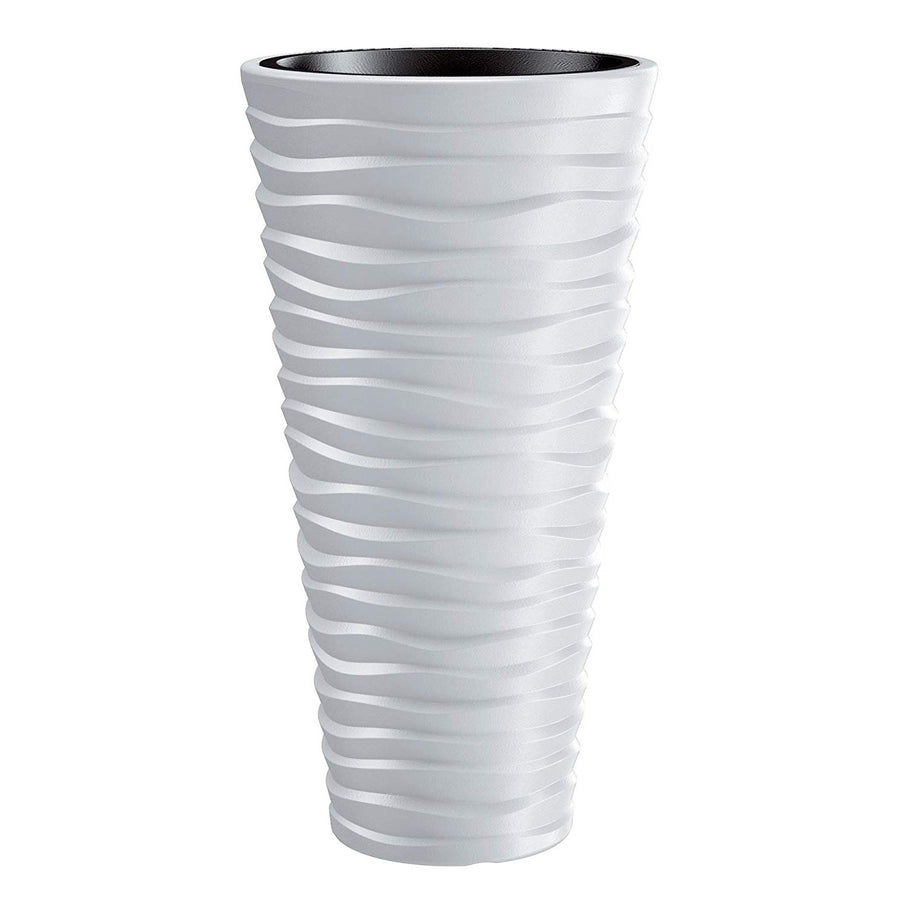 Flower pot with Prosperplast Sand Slim DPSA300 S449 white