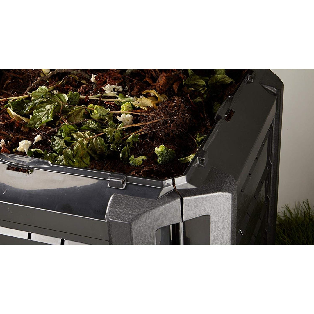 Prosperplast Compogreen IKST380C-S411 Garden Composter 380L Capacity Colour Black Frost-Resistant