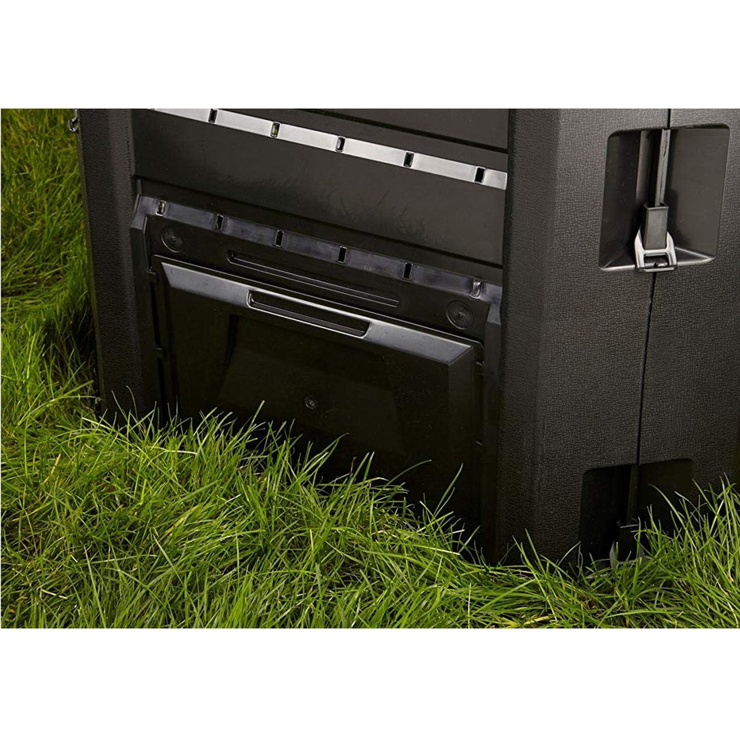 Prosperplast Compogreen IKST380C-S411 Garden Composter 380L Capacity Colour Black Frost-Resistant