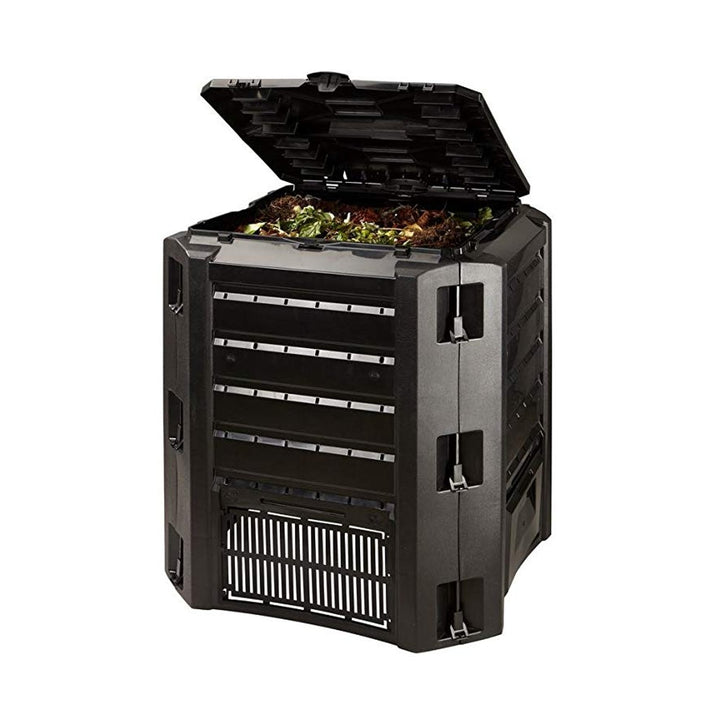 Prosperplast Compogreen IKST380C-S411 Garden Composter 380L Capacity Colour Black Frost-Resistant