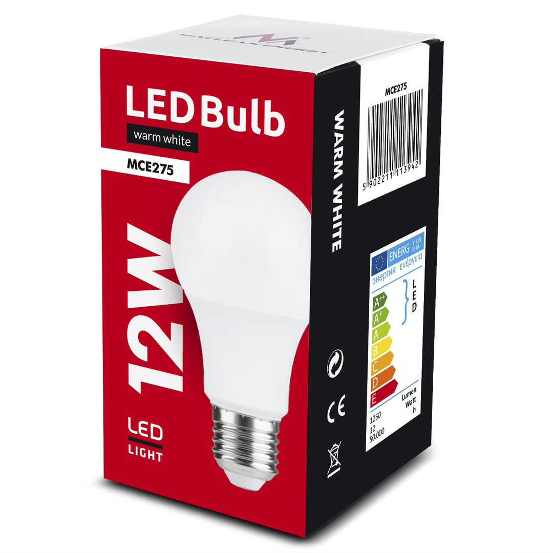 Maclean Energy MCE275 LED bulb E27, 12W 230V WW warm white 3000K 1250lm