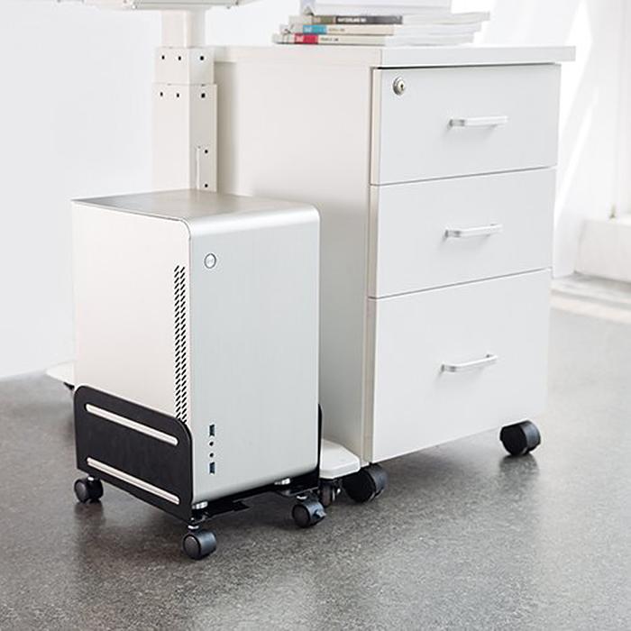 Universal Computer Stand Cart with wheels Mobile CPU up to 10kg Cart PC Desktop