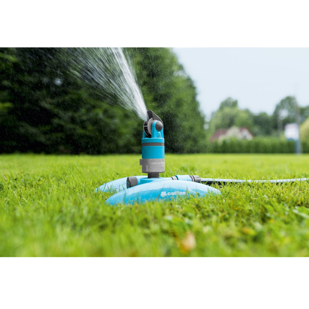Cellfast Sector Sprinkler MULTI тт IDEAL Multipurpose Rotary Garden Sprinkler Lawn Sprinkling Plastic Hozelock Support