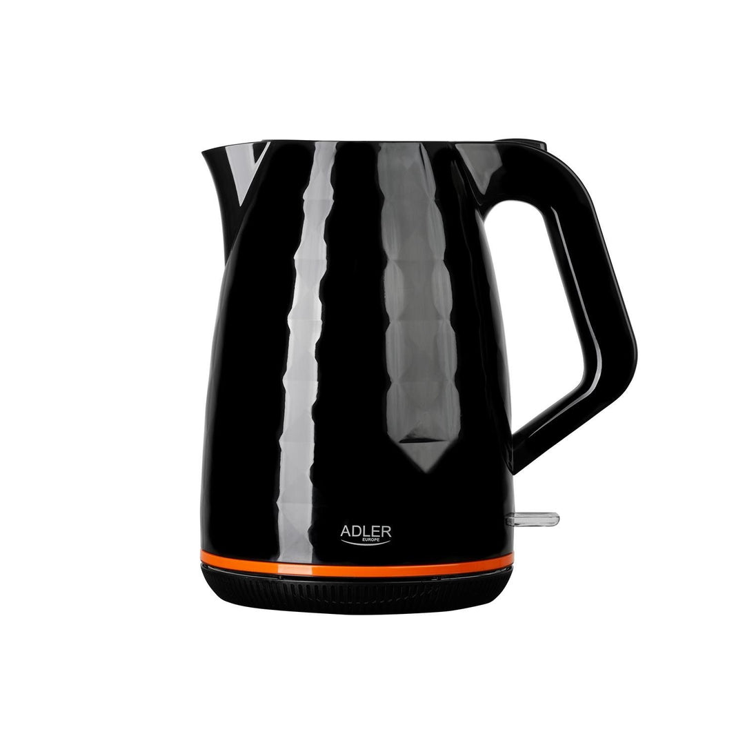 Adler AD 1277 1.7L Cordless Electric Kettle - Black Glam Glossy Diamond Edition 2200W