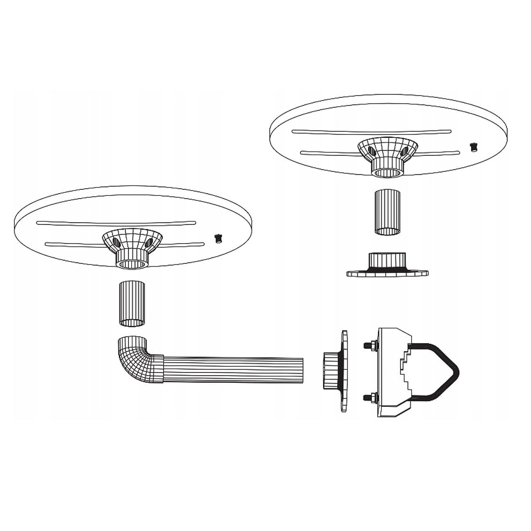 Maclean MCTV-947 Camper Active Multidirectional DVB-T2 HEVC Aerial, perfect for yachts, campers, caravans, trucks, cabins, balconies, patios.