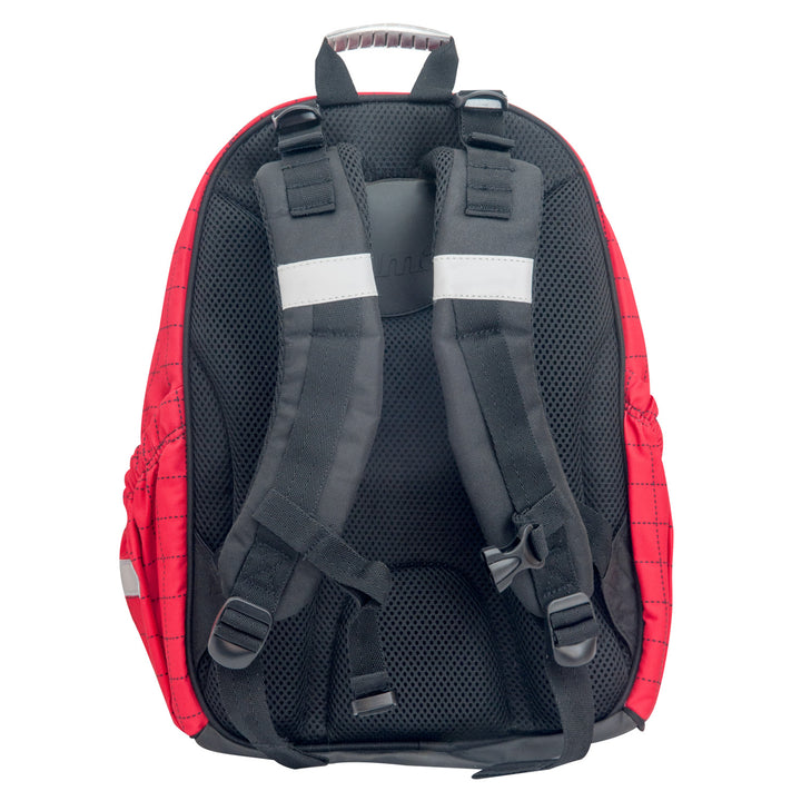 Hama school backpack, contoured back, reflectors, Racer