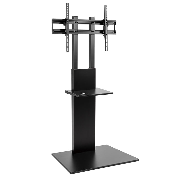 Maclean MC-865 Professional Modern TV Floor Stand with a Shelf for 37" - 70"  Screens, max load 40kg, max VESA 600x400, Adjustable height, TV Entertainment Station