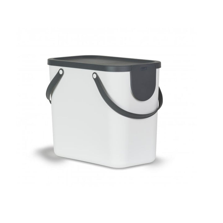 Sorting bin Rotho Albula 25L white 1024901023 Stackable Waste Bin Eco Friendly Recycling