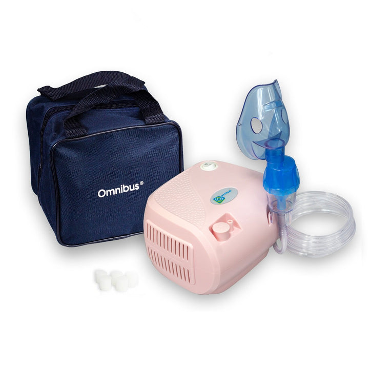 Omnibus inhaler, continuous operation, 2 masks, spare filters, powder pink, BR-CN116B