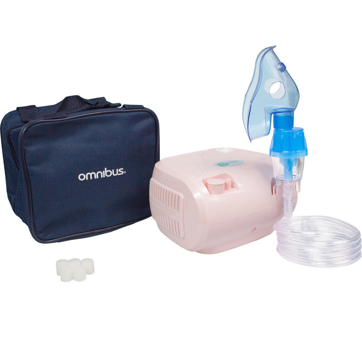 Omnibus inhaler, continuous operation, 2 masks, spare filters, powder pink, BR-CN116B