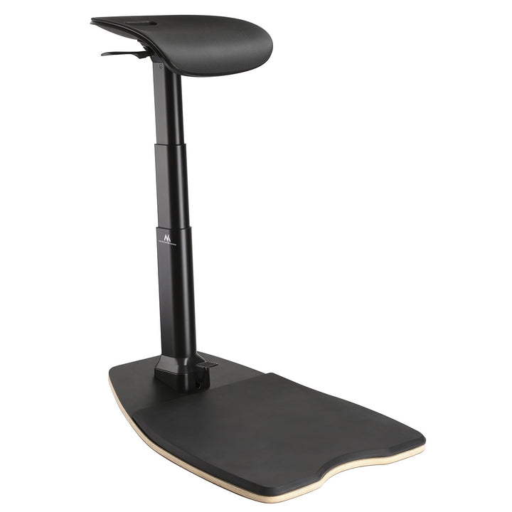 Maclean MC-872 Ergonomic Office Stool with Height Adjustment, Standing Stool, Back Support Arm Support Back Straight Spine Ergonomic Office Work