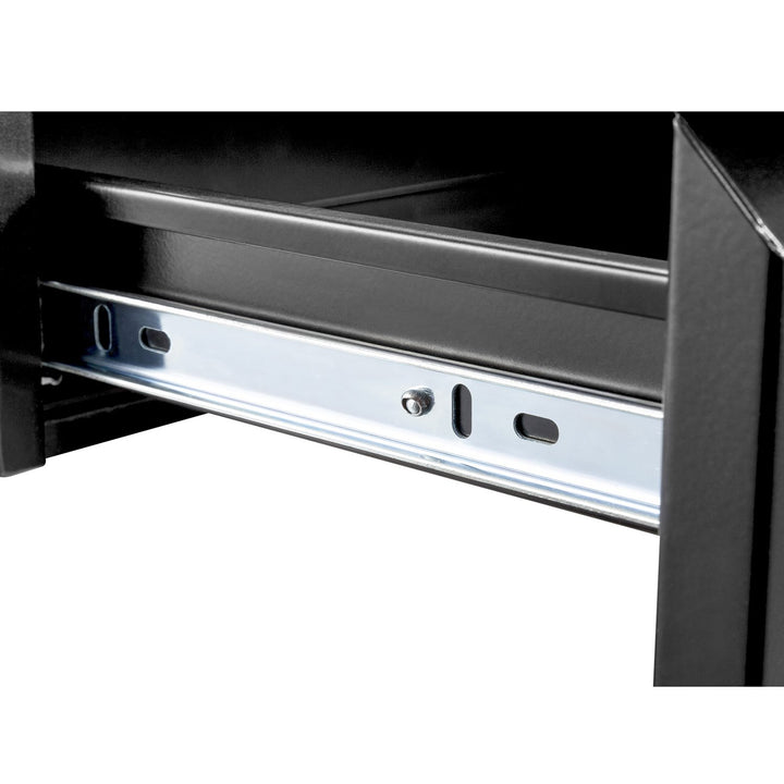 Maclean MC-875 Under Desk Steel Drawer with Shelf Up to Max. 5kg Base Under Table Holder Hanging Drawer with Organiser