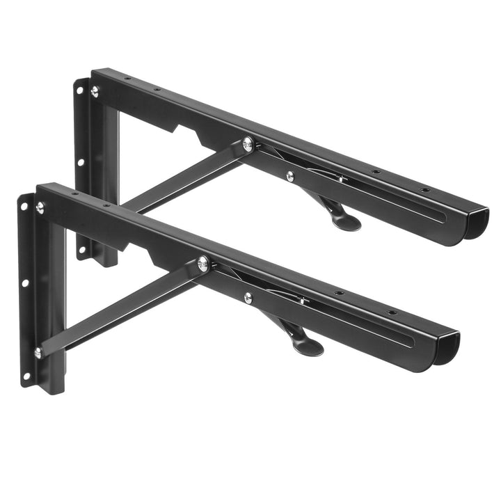 Maclean MC-876 Wall Brackets Folding Shelf Mount Table 50kg Solid Set  Assembly Elements