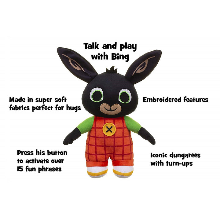 Bing Bunny Plush Polainnis Ag Caint Bréagán Plush Do Pháistí - Teanga: Polainnis