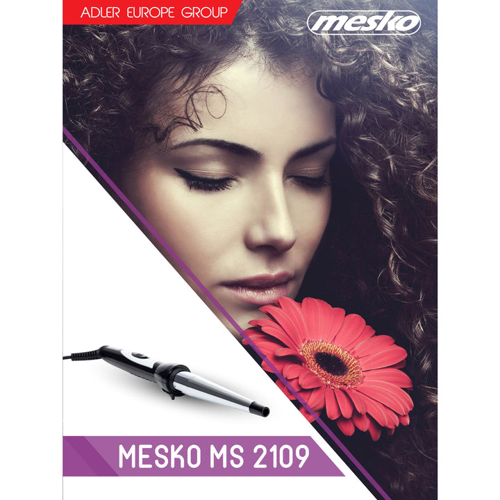 Mesko MS 2109 Curler Gruaige Iarainn Tlú Ceirmeach 40W Táscaire Córas PTC Téamh Éadrom