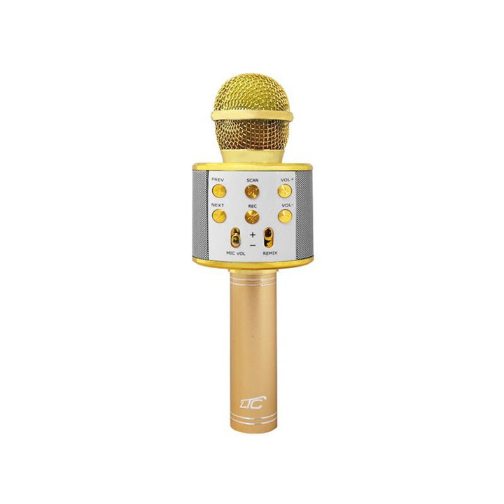 Micreafón LTC MIC100 Bluetooth le Cainteoir Insuite - GOLD - Laghdú Torainn Modhnú Gutha Cábla USB