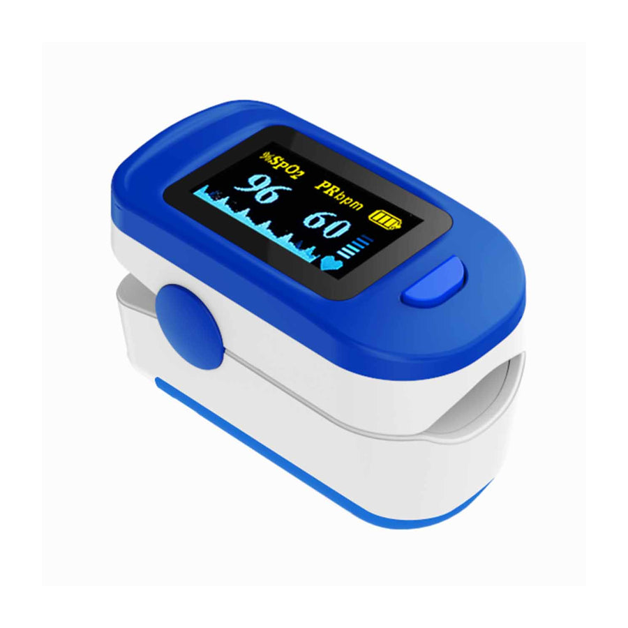 Tech-Med TM-PX30 Pulse Oximeter, blue, OLED display