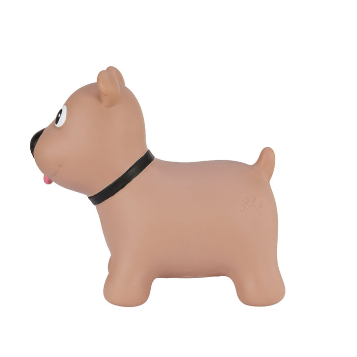 Tootina brown dog - inflatable jumping toy for children