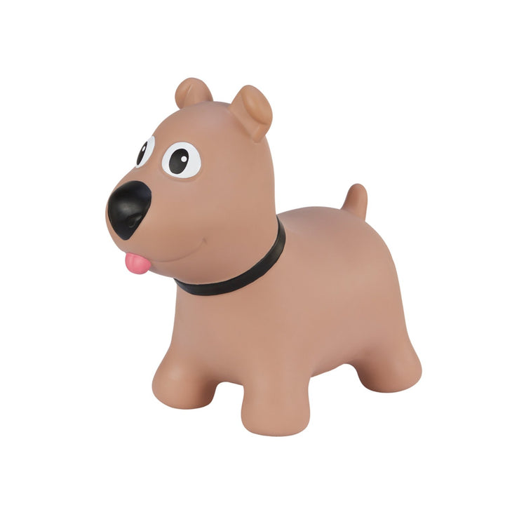 Tootina brown dog - inflatable jumping toy for children