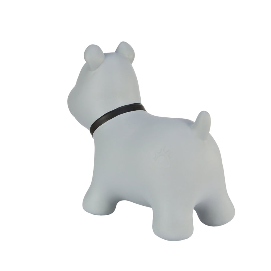 Tootina's gray dog - inflatable jumping toy for children