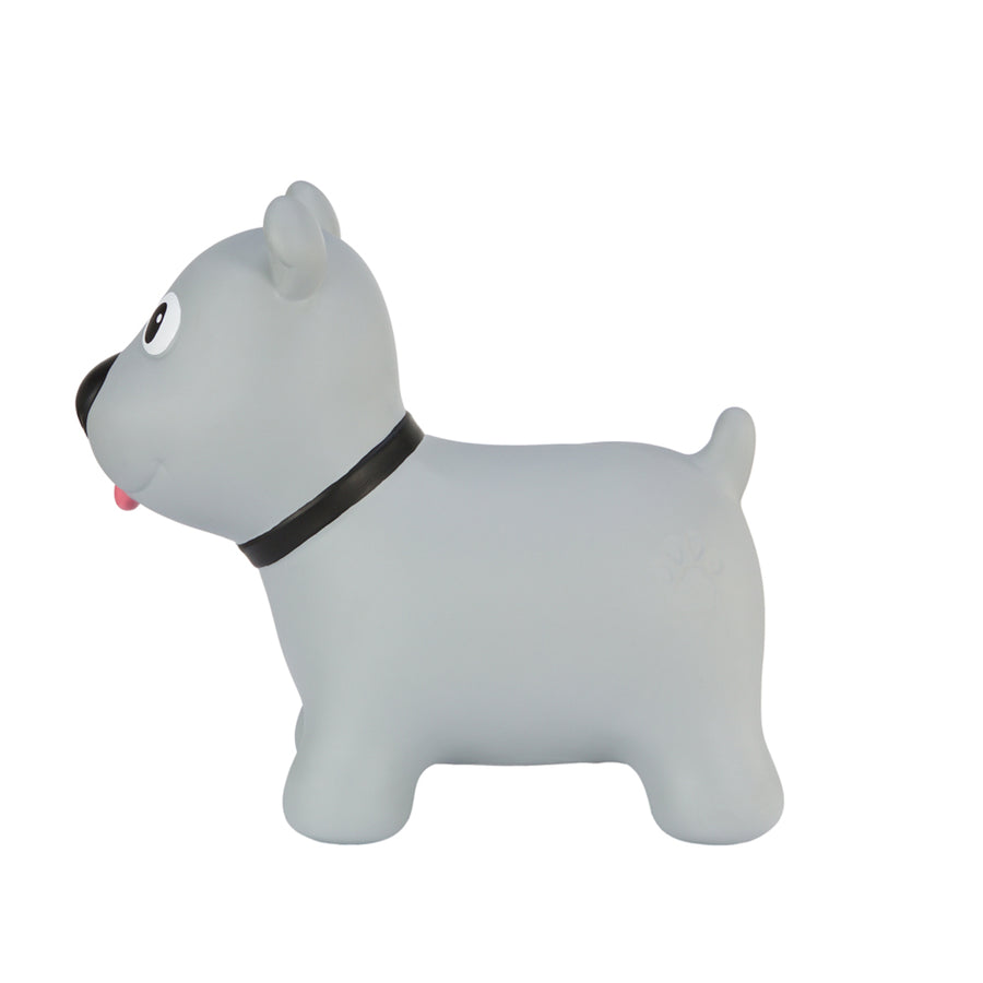 Tootina's gray dog - inflatable jumping toy for children