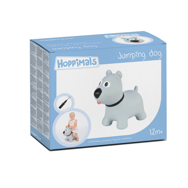 Tootina&#39;s gray dog - inflatable jumping toy for children