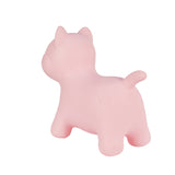 Hoppimals Pink Kitty Cat Rubber Jumping Space Hopper Jumper Toy with Pump