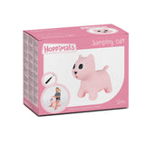 Hoppimals Pink Kitty Cat Rubber Jumping Space Hopper Jumper Toy with Pump