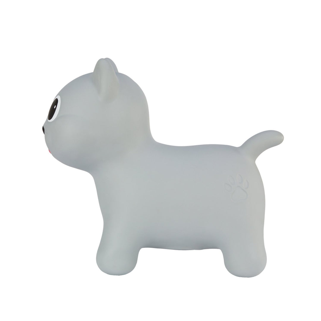 Tootina gray kitty - inflatable jumping toy for children