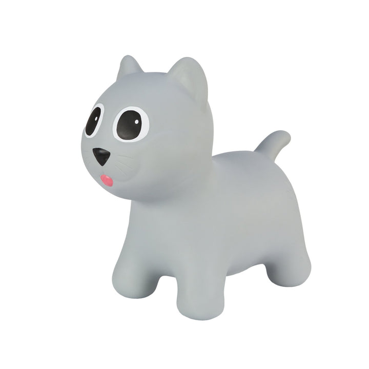 Tootina gray kitty - inflatable jumping toy for children