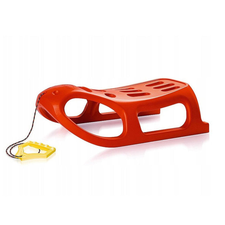 Plastic Kids Sled Sledge Strong and Fast Prosperplast Little Seal Design Cute Red