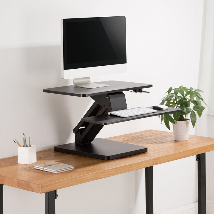 Maclean MC-882 Desk Stand for Laptop, Monitor, Keyboard, Mouse, for Sitting and Standing Work Position Ergonomic Stand