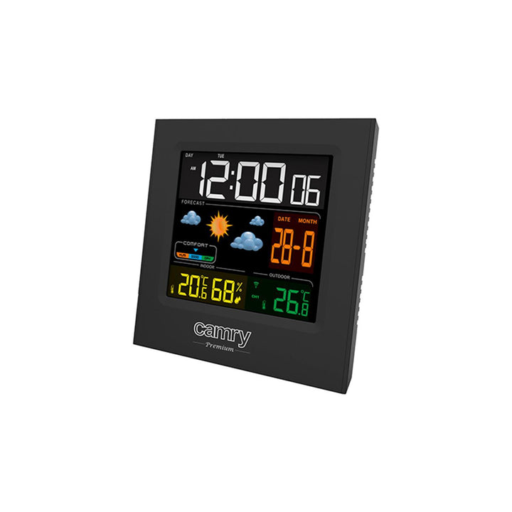 Camry CR 1166 Weather Station Humidity Temperature Wireless Sensor Clock Alarm Date