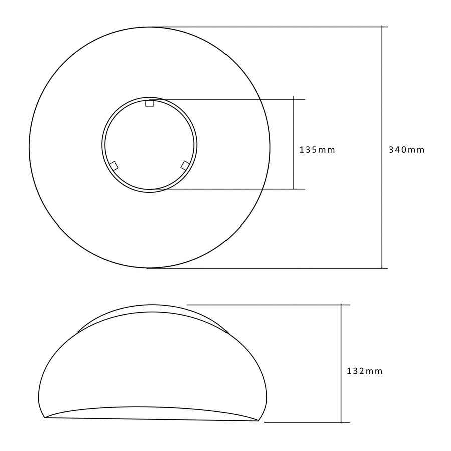 Maclean MCE417 Shade / reflector for 50W LED storage bulbs - MCE263 CW, material: PC