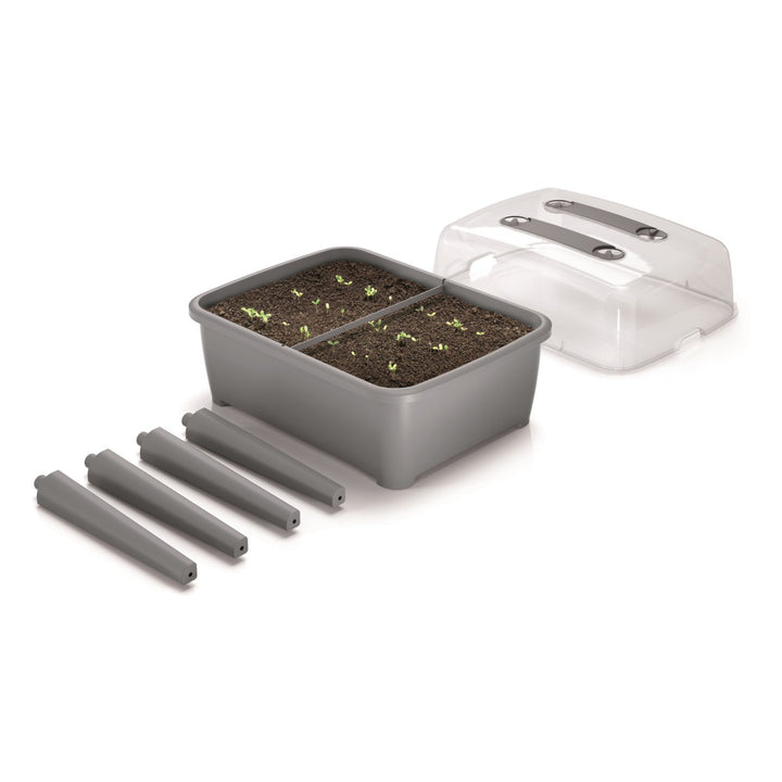 Prosperplast DREP770W-S433 Greenhouse Respana Planter Set DREP770W anthracite