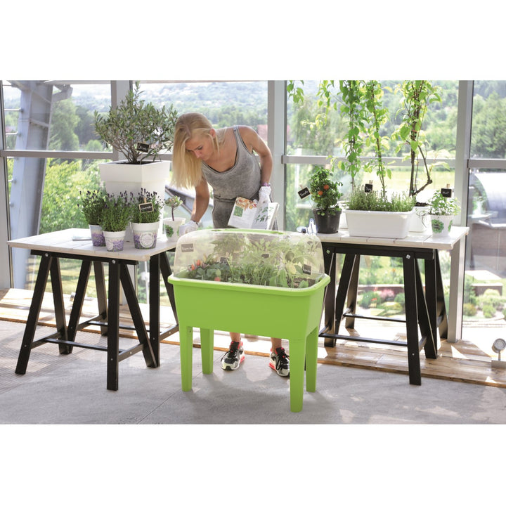 Prosperplast DREP770W-S433 Greenhouse Respana Planter Set DREP770W anthracite