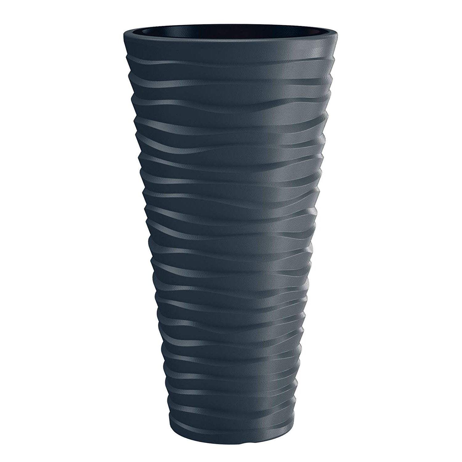 Flower pot with removable insert Sand Slim DPSA400 anthracite ...