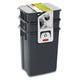 Curver 245948 Waste Bin 3 PCS Sorting Recycling Recycle Trash Can Set 2 x 10L + 6L