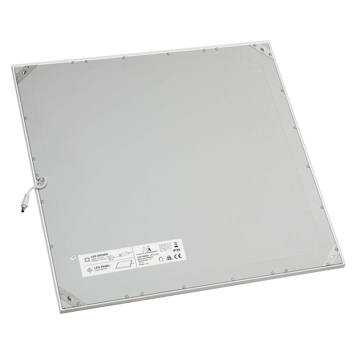 Maclean Energy MCE540 LED ceiling panel slim 40W, 3200lm Warm White (3000K) WW 595x595x8mm raster, FLICKER-FREE function